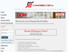 Tablet Screenshot of echangermesdoubles.fr